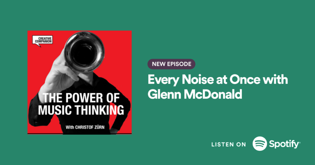 Glenn McDonald on the Power of Music Thinking talking about his website all noise at once and what a data alchemist is doing.