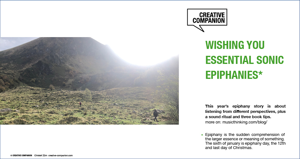 Wishing you essential epiphanies in 2023. Creative Companion Christof Zürn is doing this for 13 years. 