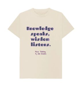 The most famous quote by Jimi Hendrix: Knowledge speaks, wisdom listens.